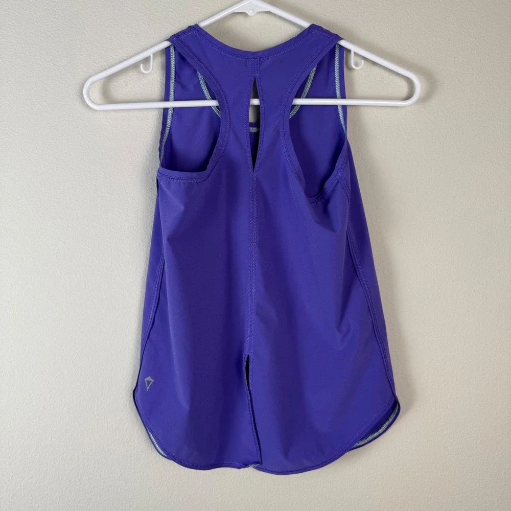 Ivivva Girls Lululemon Active‎ Tank Top Size 8 Purple Racerback Athletic Workout